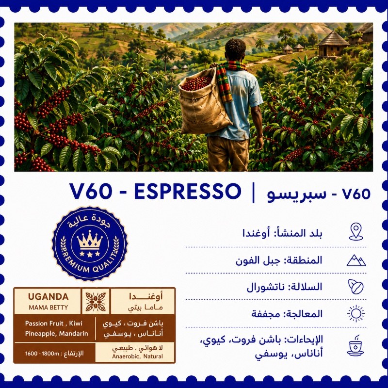 V60 - اوغندي - بارد او حار